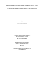 IMPROVING THERMAL STABILITY OF WHEAT RUBISCO ACTIVASE (TaRCA) VIA MOLECULAR CHARACTERIZATION AND GENETIC MODIFICATION
