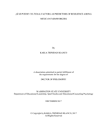 ¡Si se puede! Cultural Factors as Predictors of Resilience among Mexican Farmworkers