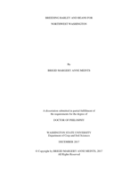 Breeding Barley and Beans for Northwest Washington