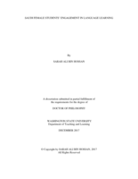 SAUDI FEMALE STUDENTS’ ENGAGEMENT IN LANGUAGE LEARNING