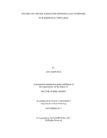 STUDIES ON VIRUSES ASSOCIATED WITH RED LEAF SYMPTOMS IN WASHINGTON VINEYARDS