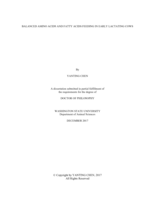 BALANCED AMINO ACIDS AND FATTY ACIDS FEEDING IN EARLY LACTATING COWS
