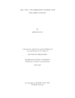 ONE-, TWO-, AND THREE-BODY SYSTEMS WITH SPIN-ORBIT COUPLING
