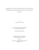 PRELIMINARY EVALUATION OF A PROGRAM TO HELP LOW-INCOME LATINA MOTHERS HELP THEIR CHILDREN COPE WITH STRESS: A MIXED METHOD APPROACH
