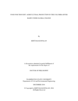 Food for thought: agricultural production in the Columbia River basin under global change.