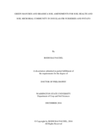 GREEN MANURES AND BRASSICA SOIL AMENDMENTS FOR SOIL HEALTH AND SOIL MICROBIAL COMMUNITY IN DOUGLAS-FIR NURSERIES AND POTATO