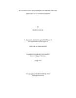 ICT-ENABLED SELF-MANAGEMENT OF CHRONIC DISEASES THROUGH VALUE SENSITIVE DESIGN