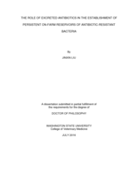The role of excreted antibiotics in the establishment of persistent on-farm reservoirs of antibiotic-resistant bacteria