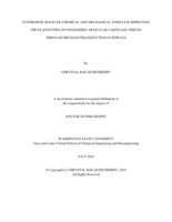 SYNERGISTIC ROLES OF CHEMICAL AND MECHANICAL STIMULI IN IMPROVING THE ELASTICITIES OF ENGINEERED ARTICULAR CARTILAGE TISSUES THROUGH MECHANOTRANSDUCTION PATHWAYS