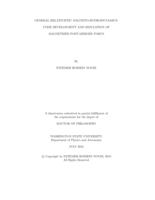 General relativistic magnetohydrodynamics: Code development and simulation of magnetized post-merger torus