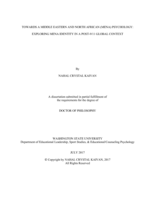 TOWARDS A MIDDLE EASTERN AND NORTH AFRICAN (MENA) PSYCHOLOGY: EXPLORING MENA IDENTITY IN A POST-9/11 GLOBAL CONTEXT