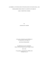 An Empirical Investigation of the Influence of Online Social and Programming Behaviors on Learning Outcomes in Early Computing Courses