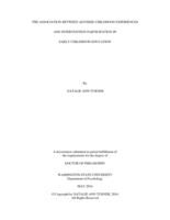 The Association Between Adverse Childhood Experiences and Intervention Participation in Early Childhood Education