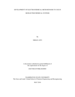 DEVELOPMENT OF ELECTROCHEMICAL MICROSENSORS TO USE IN BIOELECTROCHEMICAL SYSTEMS