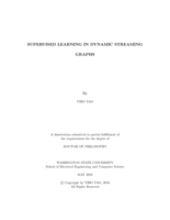 Supervised Learning in Dynamic Streaming Graphs