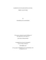 Elements of Sustained Hotel Success: Three Case Studies