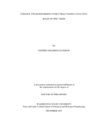 Ethanol Steam Reforming over Cobalt Based Catalysts: Roles of Zinc Oxide
