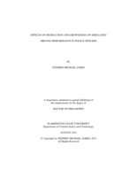 EFFECTS OF DISTRACTION AND DROWSINESS ON SIMULATED DRIVING PERFORMANCE IN POLICE OFFICERS