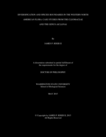 DIVERSIFICATION AND SPECIES BOUNDARIES IN THE WESTERN NORTH   AMERICAN FLORA: CASE STUDIES FORM THE CLEOMACEAE  AND THE GENUS ASCLEPIAS