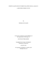 Positive Adaptation in Women Following Sexual Assault: A Grounded Theory Study