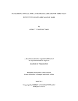 Determining Success: A Multi-Method Examination of Third Party Interventions into African Civil Wars