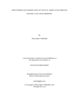 BIOSYNTHESIS AND MODIFICATION OF UNUSUAL AMINO ACIDS THROUGH ENZYME-CATALYZED CHEMISTRY