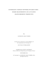 Controlling Complex Network Dynamics using Sparse Measurements and Actuation: Graph-Theoretic Perspective