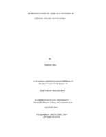 Representation of African Countries in Chinese Online Newspapers