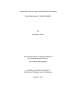 MECHANICAL HARVESTING TECHNOLOGY RESEARCH  FOR FRESH MARKET SWEET CHERRY