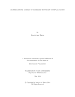 Mathematical models of immersed boundary complex fluids