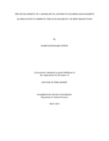 The development of a modeling platform to examine management alternatives to improve the sustainability of beef production