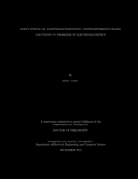 APPLICATIONS OF, AND ENHANCEMENTS TO, FINITE-DIFFERENCE-BASED SOLUTIONS TO PROBLEMS IN ELECTROMAGNETICS
