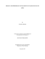 Biology and Epidemiology of Phacidiopycnis Washingtonensis on Apple