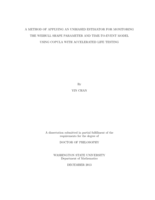 A Method of Applying an Unbiased Estimator for Monitoring the Weibull Shape Parameter and Time-to-Event Model Using Copula with Accelerated Life Testing