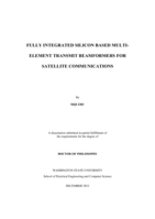 Fully Integrated Silicon Based Multi-element Transmit Beamformers for Satellite Communications