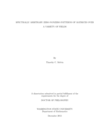Spectrally Arbitrary Zero-nonzero Patterns of Matrices Over a Variety of Fields