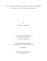 The Evaluation of Cerebral Sequestration and Tick Transmissibility in Virulent and Attenuated Strains of Babesia bovis.