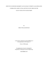 EFFECTIVE SUSPENDED SEDIMENT AND SOLUBLE NUTRIENT LOAD MITIGATION IN IRRIGATED AGRICULTURAL RETURN FLOWS THROUGH THE USE OF VEGETATIVE FILTER STRIPS