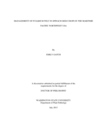 Management of Fusarium wilt in spinach seed crops in the maritime Pacific Northwest USA