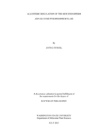 ALLOSTERIC REGULATION OF THE RICE ENDOSPERM ADP-GLUCOSE PYROPHOSPHORYLASE