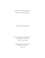 Proximal and Distal Effects in Action Representation