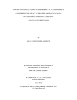 TOWARD AN UNDERSTANDING OF THE PRODUCT PLACEMENT EFFECT: CONSIDERING THE IMPACT OF BRANDED ARTIFACTS IN MEDIA