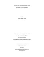 DYNAMIC SIMULATION FOR INTEGRATED WATER AND ENERGY RESOURCE PLANNING