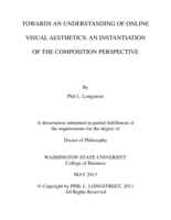 TOWARDS AN UNDERSTANDING OF ONLINE VISUAL AESTHETICS: AN INSTANTIATION OF THE COMPOSITION PERSPECTIVE