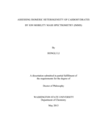 Assessing Isomeric Heterogeneity of Carbohydrates by Ion Mobility Mass Spectrometry