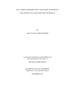 Soil Carbon Determination Using Rapid, Inexpensive, Non-destructive Spectroscopic Techniques
