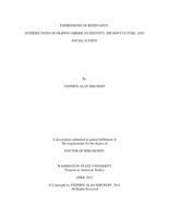 EXPRESSIONS OF RESISTANCE:  INTERSECTIONS OF FILIPINO AMERICAN IDENTITY, HIP HOP CULTURE, AND SOCIAL JUSTICE