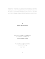 The impact of gender role ideology, gender role identity, reflective norms, and the mediational effects of drinking motives on female college student alcohol consumption