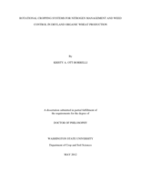 Rotational Cropping Systems for Nitrogen Management and Weed Control in Dryland Organic Wheat Production