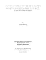 STX-ENCODING BACTERIOPHAGE CONTENT OF ESCHERICHIA COLI O157:H7 IS ASSOCIATED WITH VIRULENCE IN A PIGLET MODEL AND WITH FREQUENCY OF ISOLATION FROM HUMAN DISEASE
